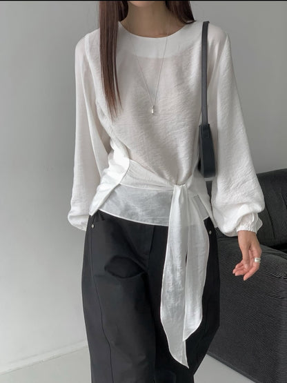 kaye tie blouse