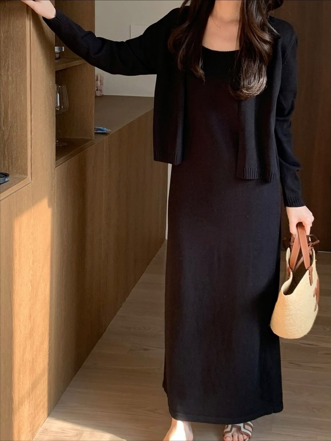 remi knit  cardigan set