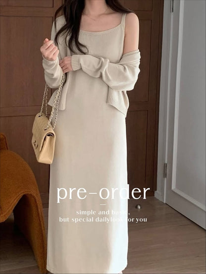 remi knit cardigan set  (pre-order)