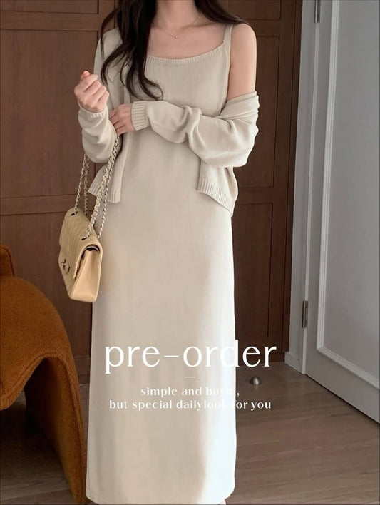 remi knit cardigan set  (pre-order)