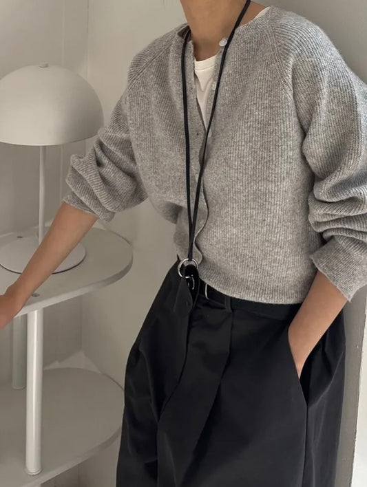 elka wool cardigan