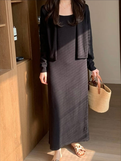 remi knit  cardigan set