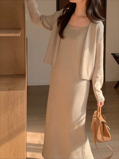 remi knit  cardigan set