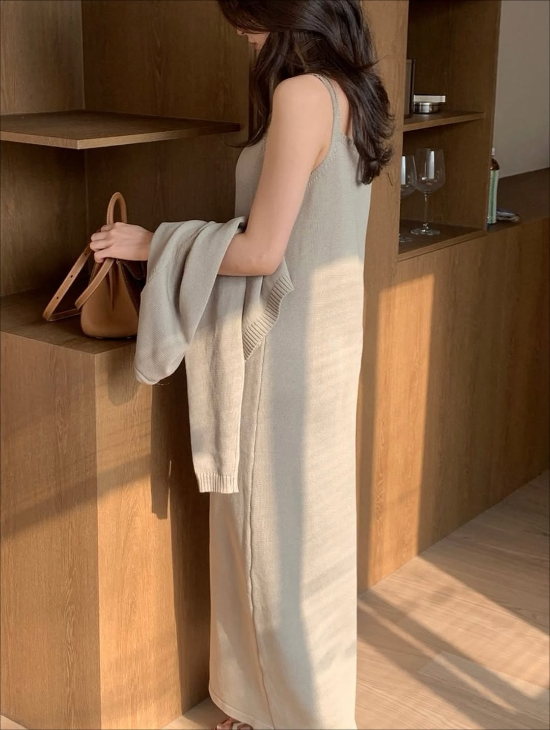 remi knit  cardigan set