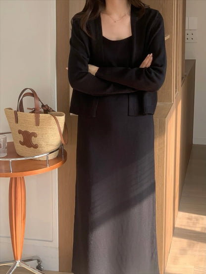 remi knit  cardigan set