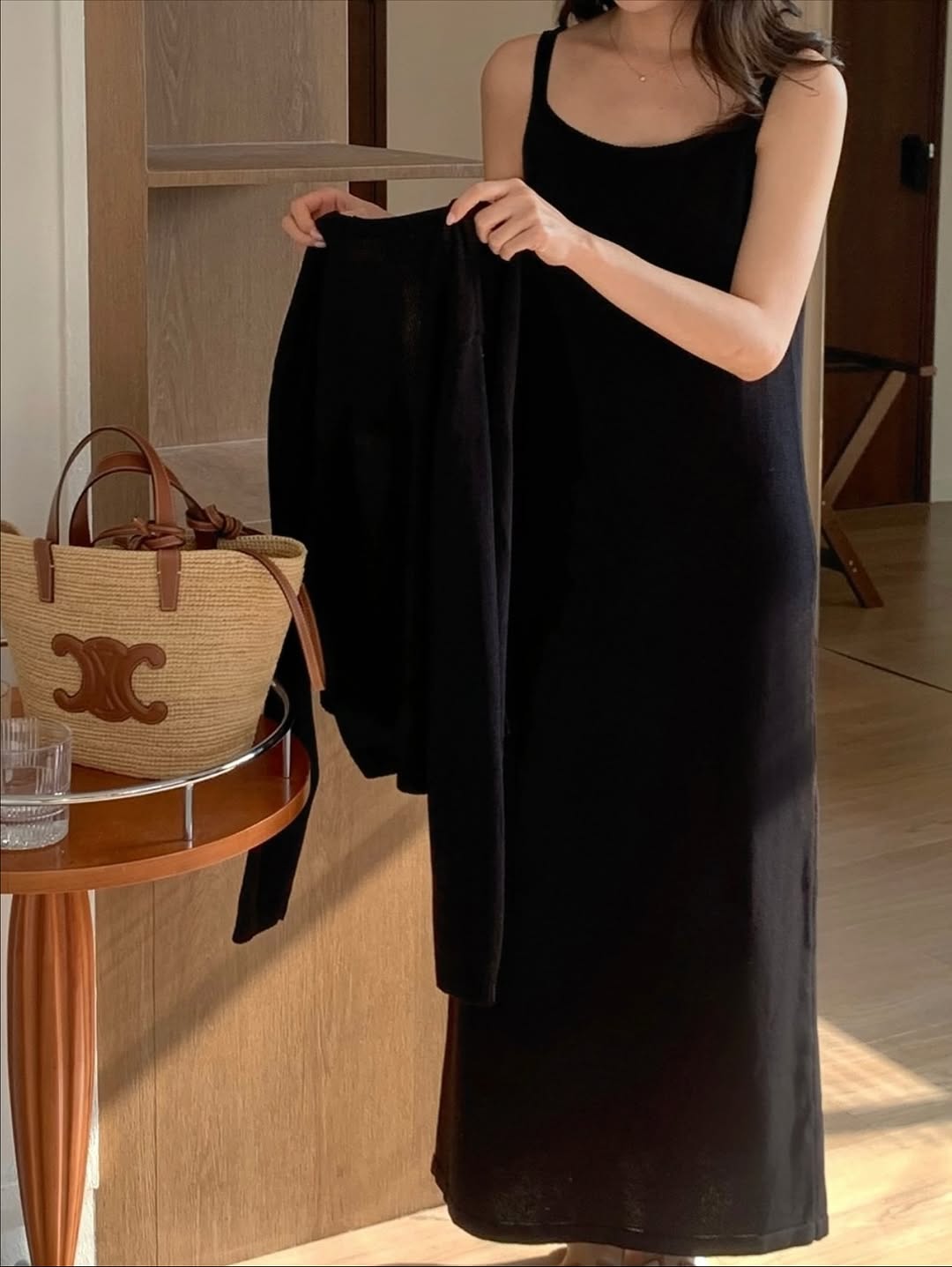 remi knit  cardigan set