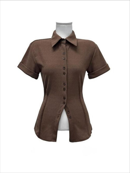 slim pintuck top