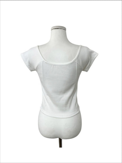 rene pearl button tee