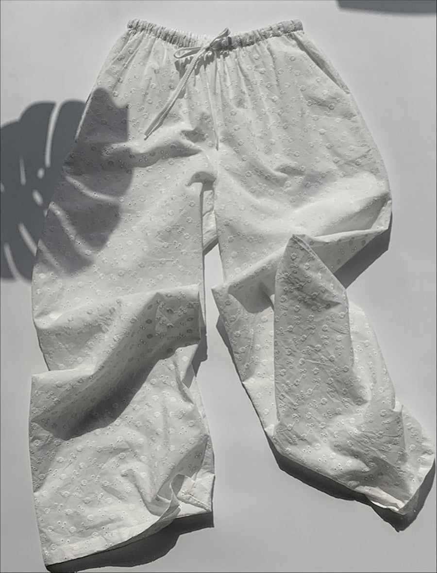 flora eyelets pants