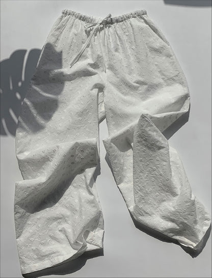 flora eyelets pants