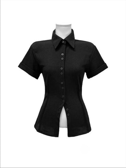 slim pintuck top
