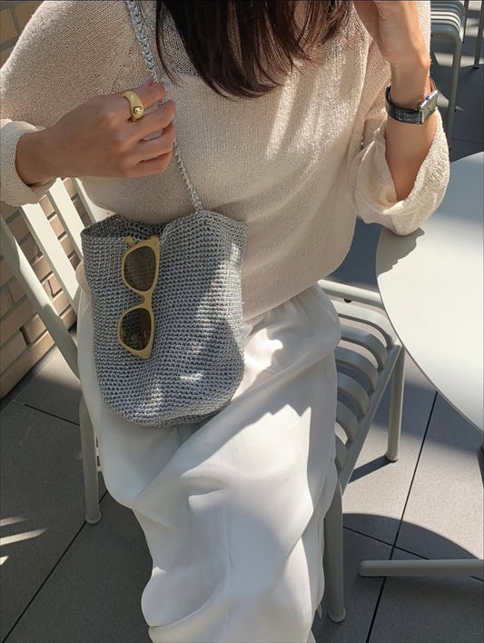 handmade metal bucket bag