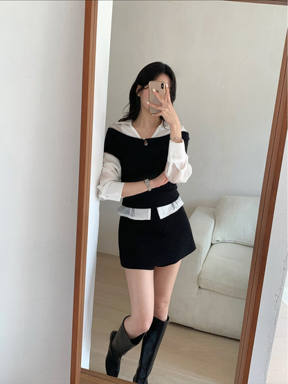 rene pearl button tee