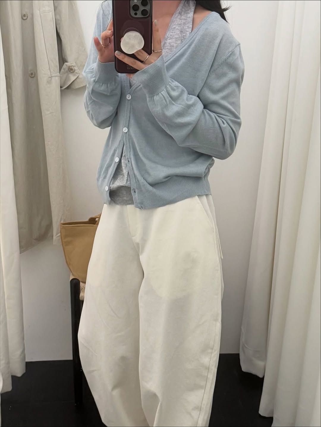 lora halter cardigan