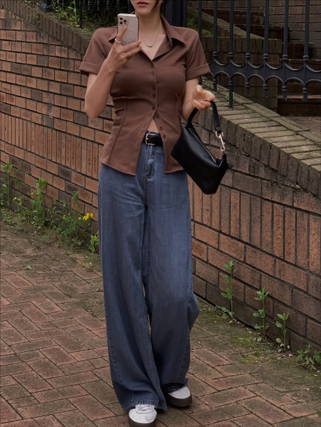 slim pintuck top