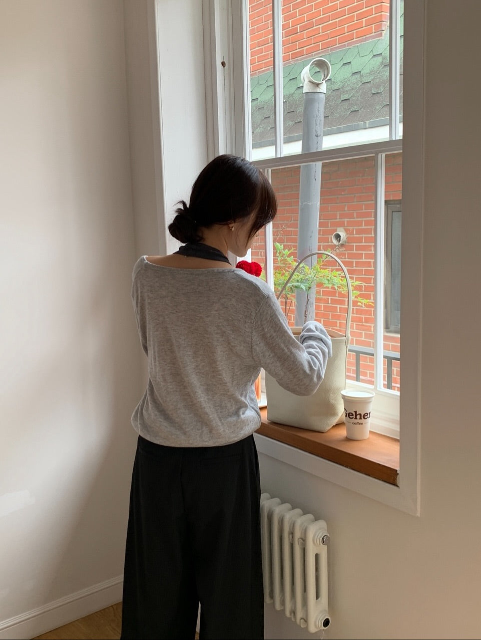 lora halter cardigan