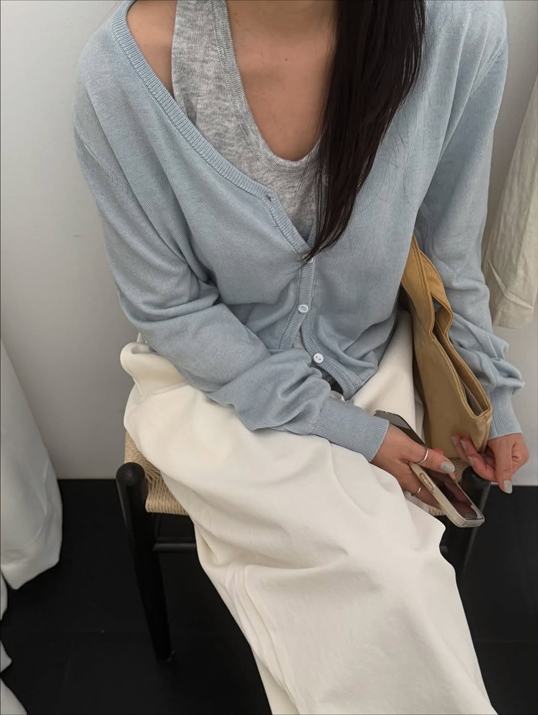 lora halter cardigan