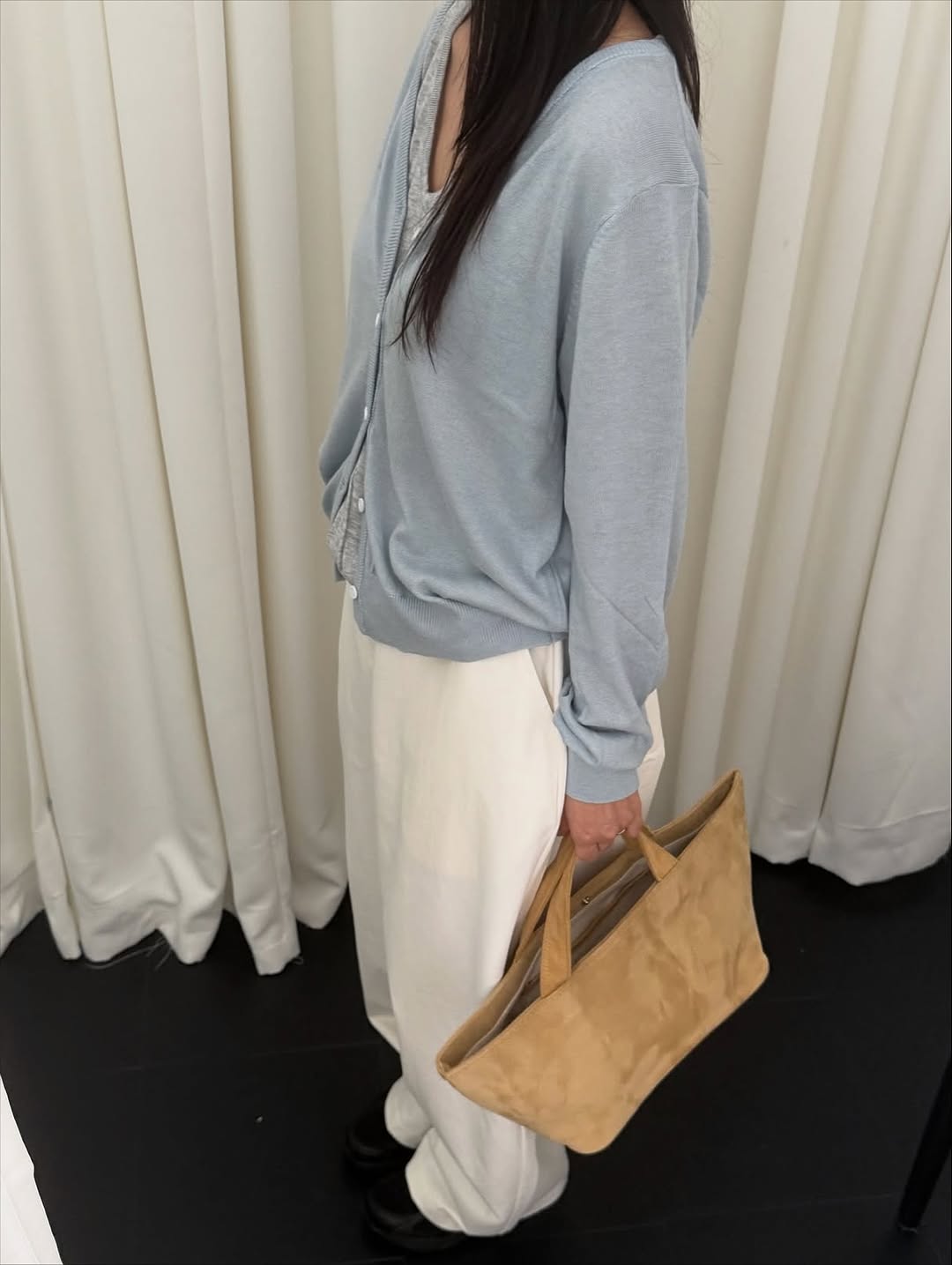 lora halter cardigan