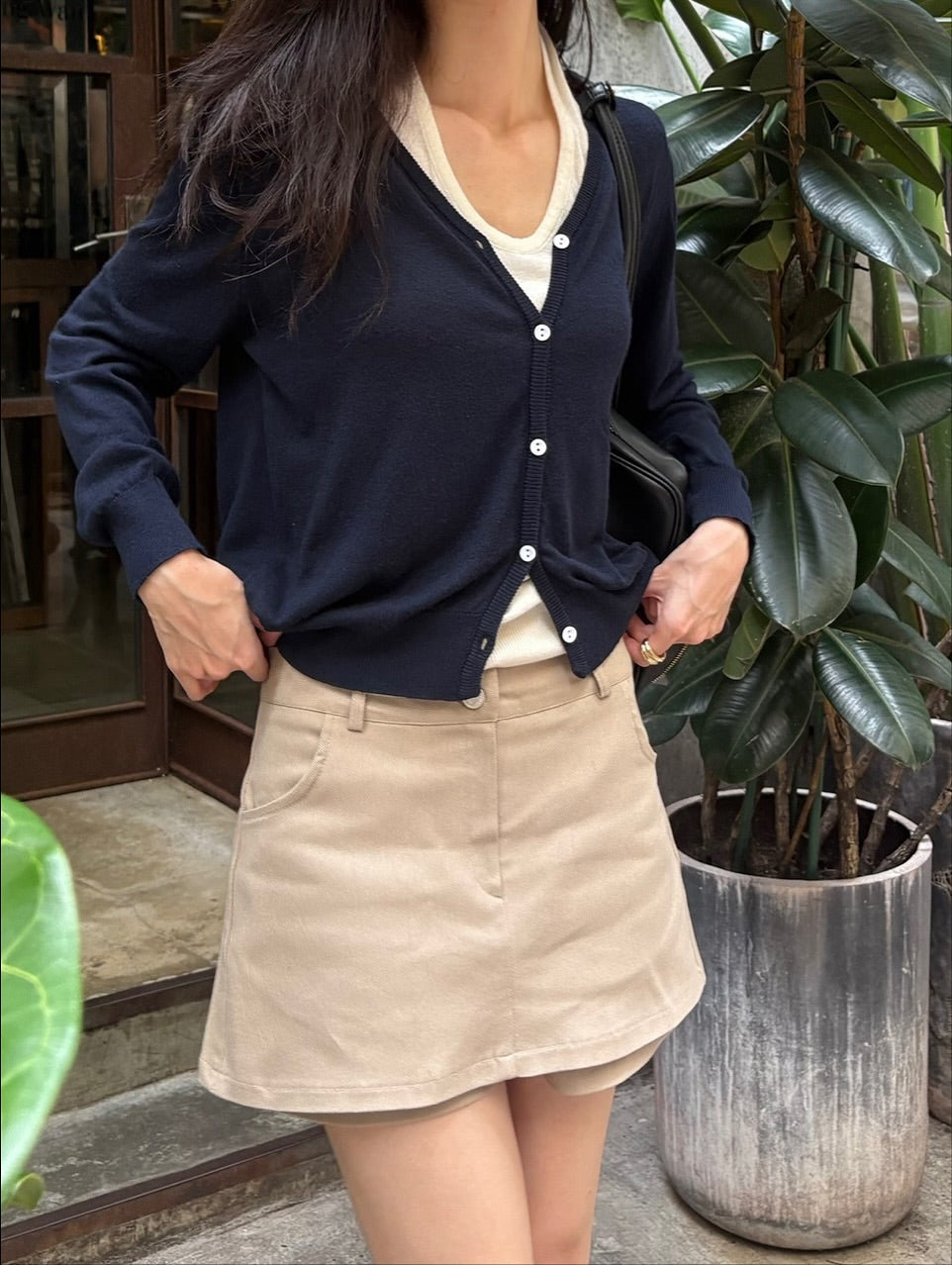 lora halter cardigan