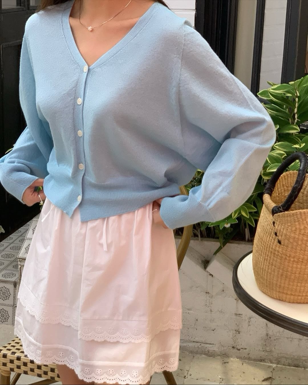 linen wholegarment cardigan (pre-order)