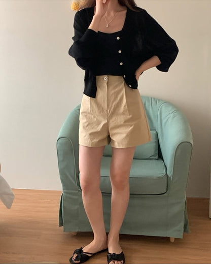 linen wholegarment cardigan (pre-order)