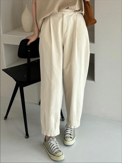 aurie cotton banding pants