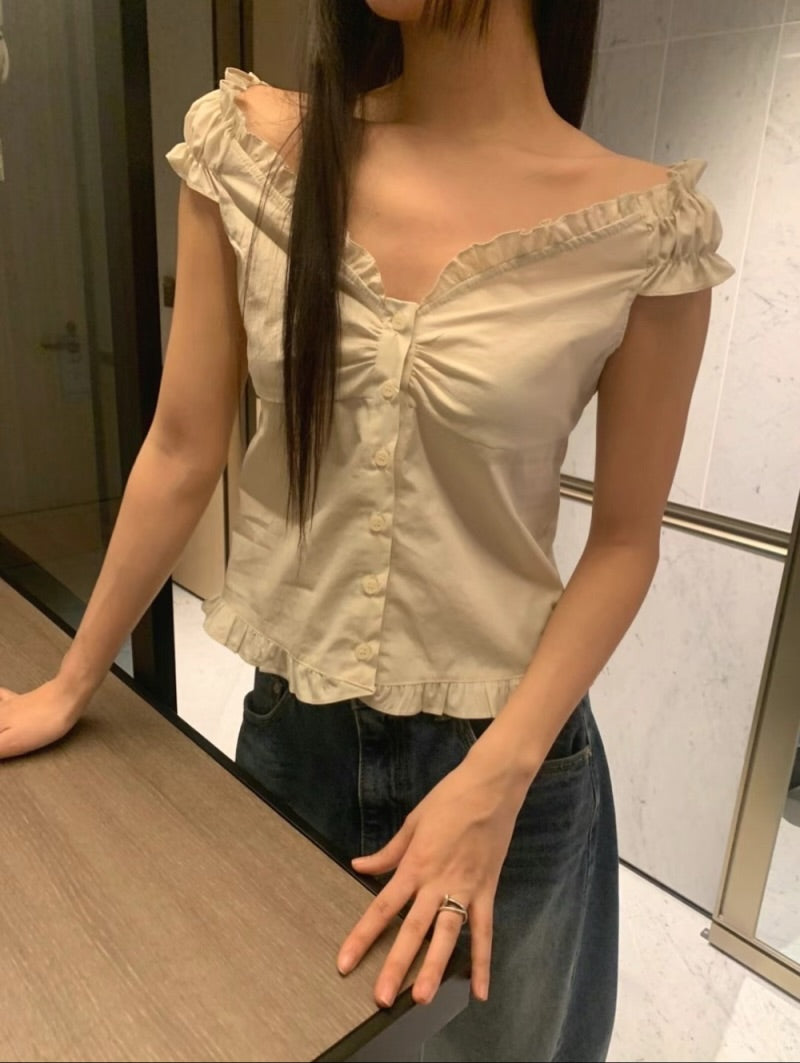 jiny frill blouse