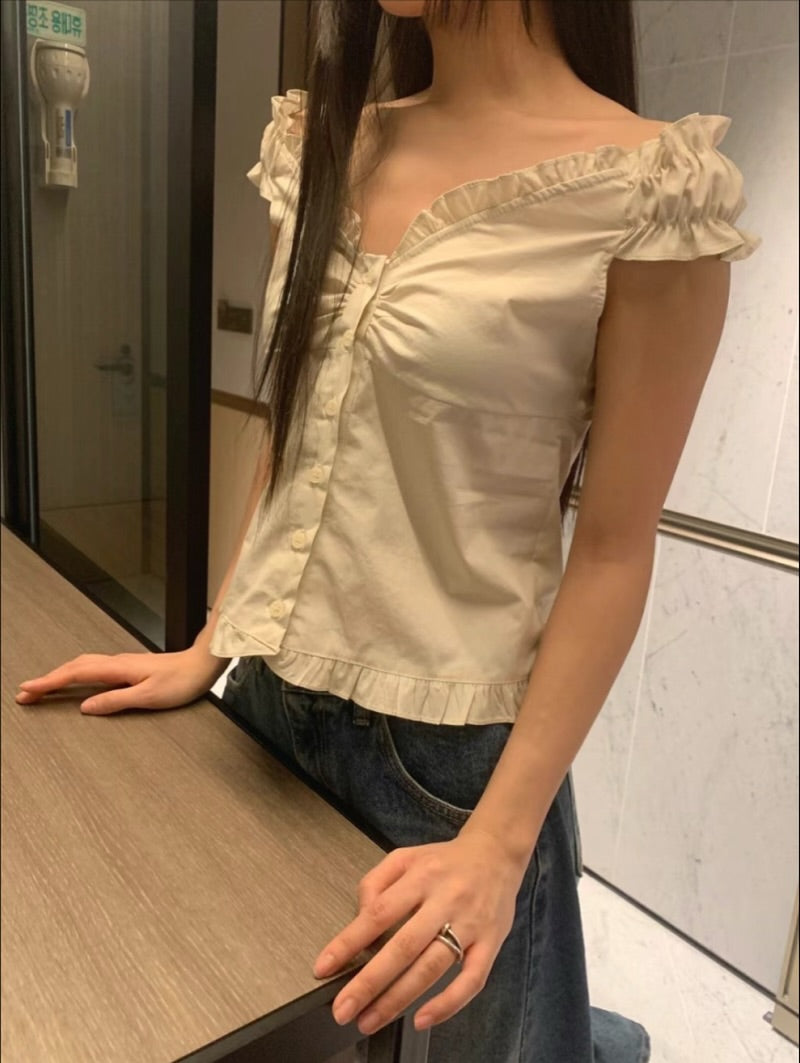jiny frill blouse