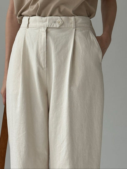aurie cotton banding pants