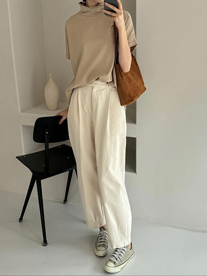 aurie cotton banding pants