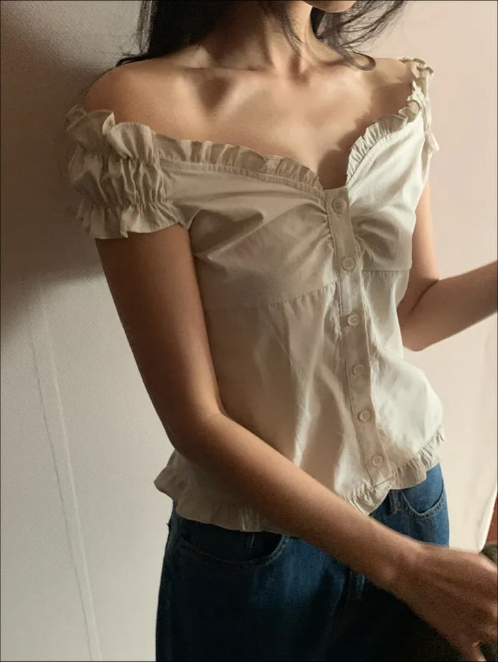 jiny frill blouse