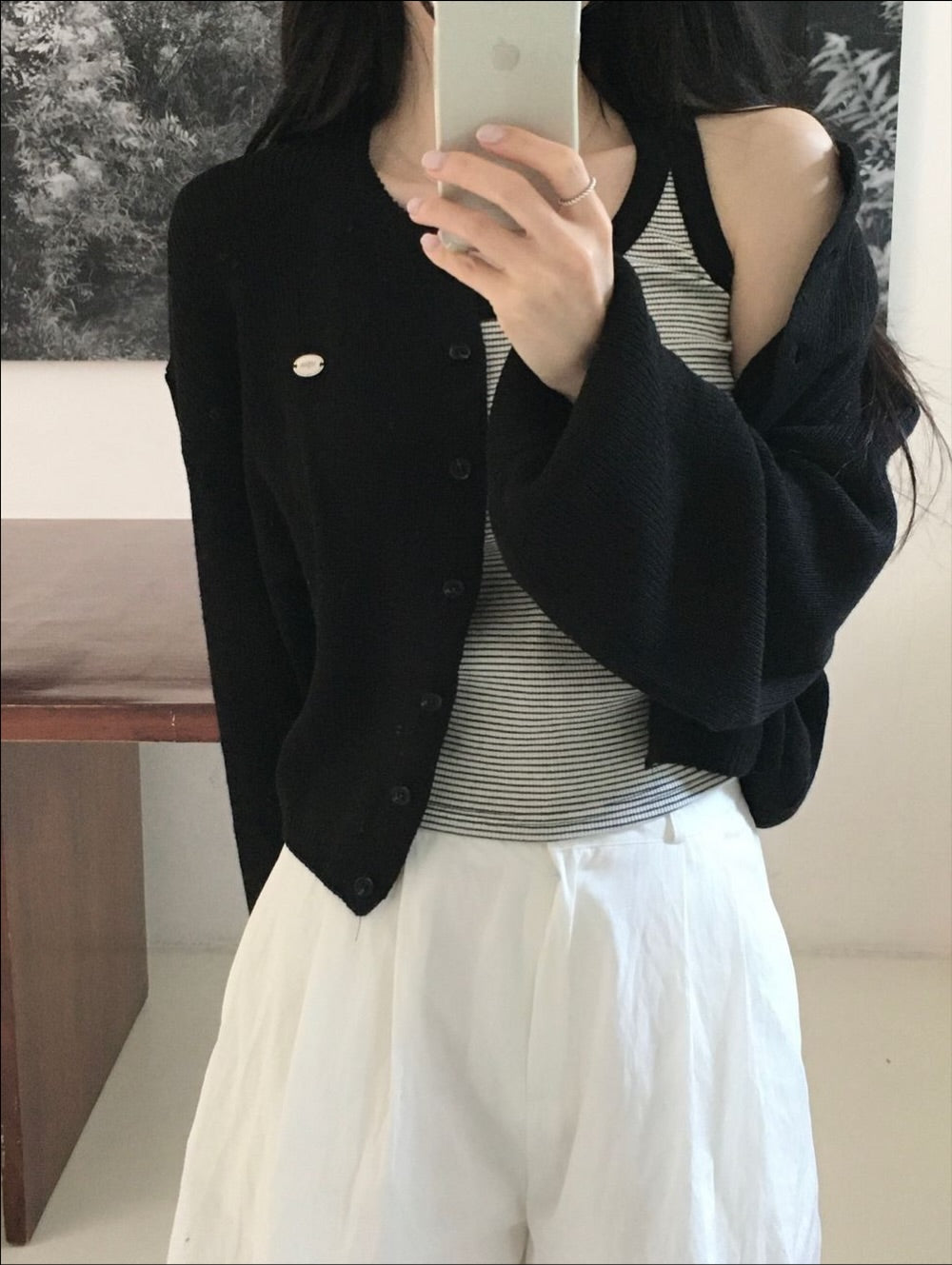 brook linen cardigan