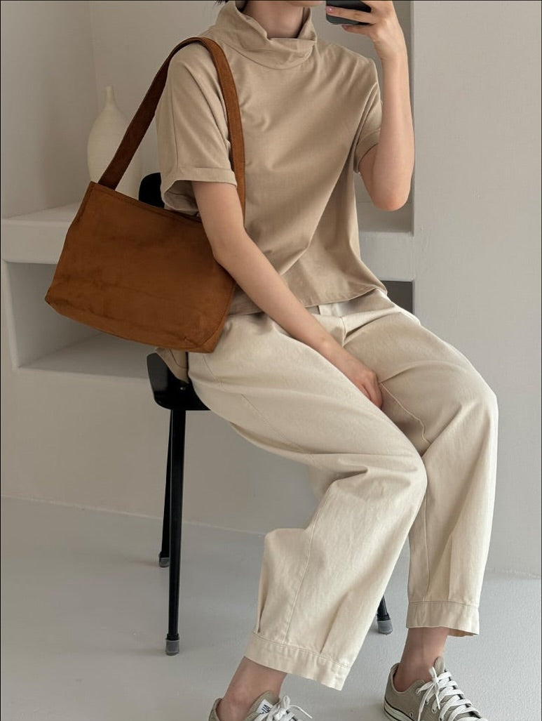 aurie cotton banding pants