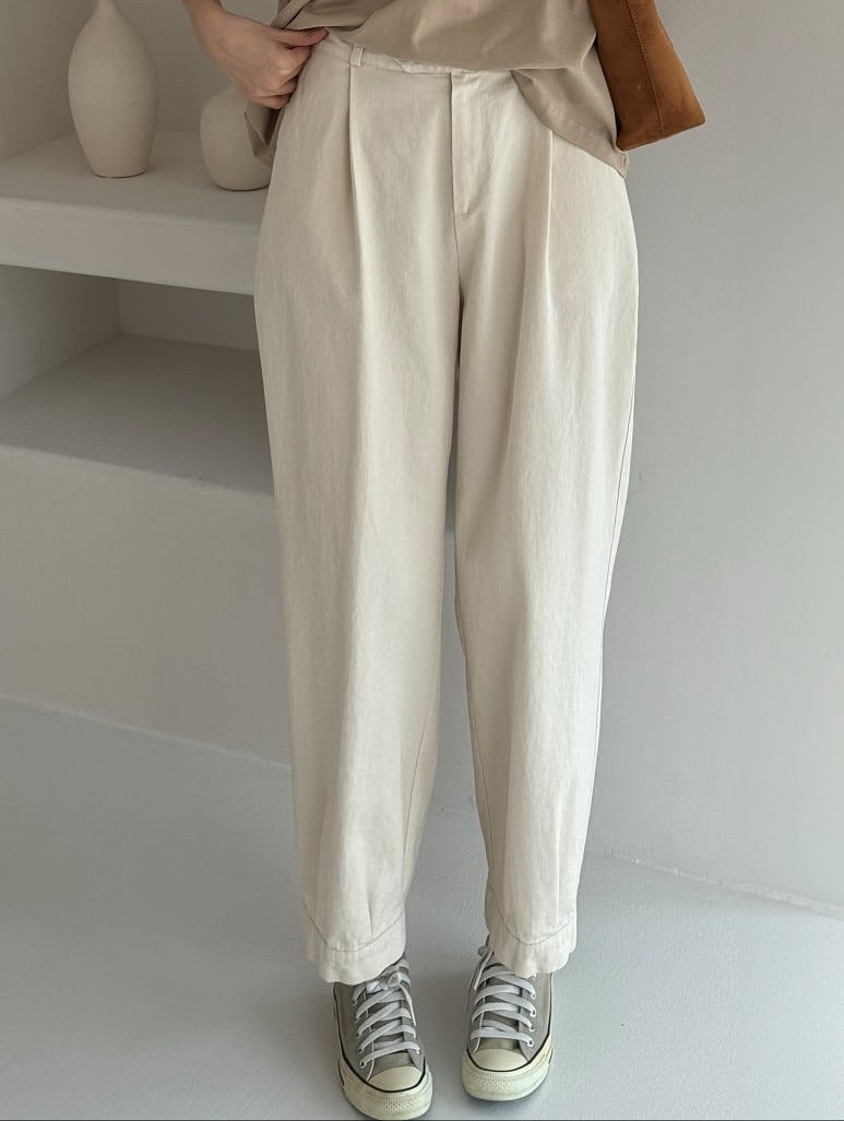 aurie cotton banding pants