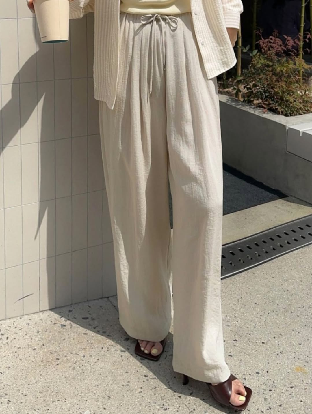 linen butter pants