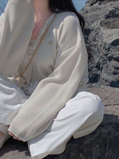 brook linen cardigan