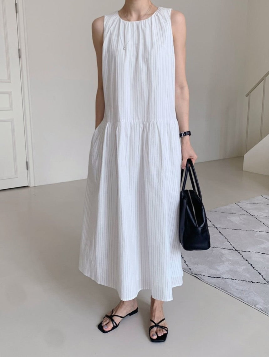 maison striped dress