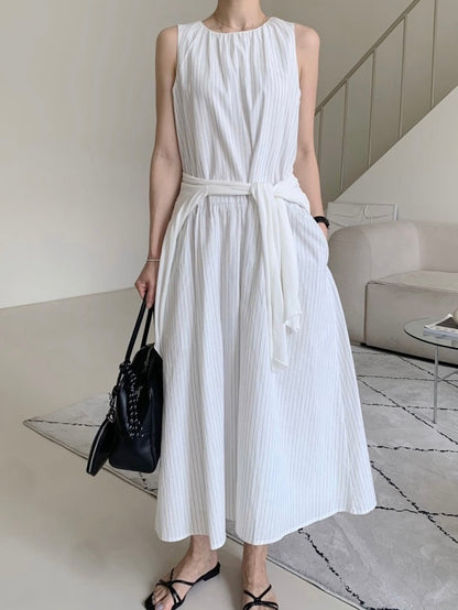 maison striped dress