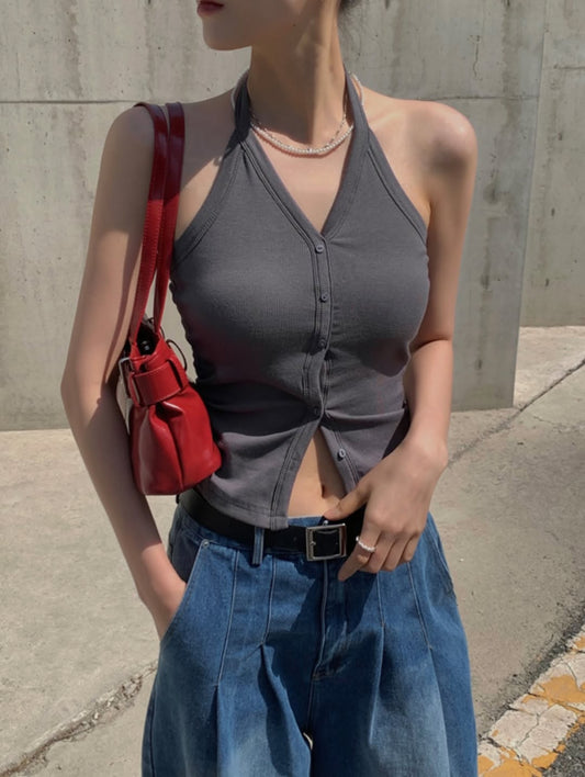 kylie halter top (built in pad)