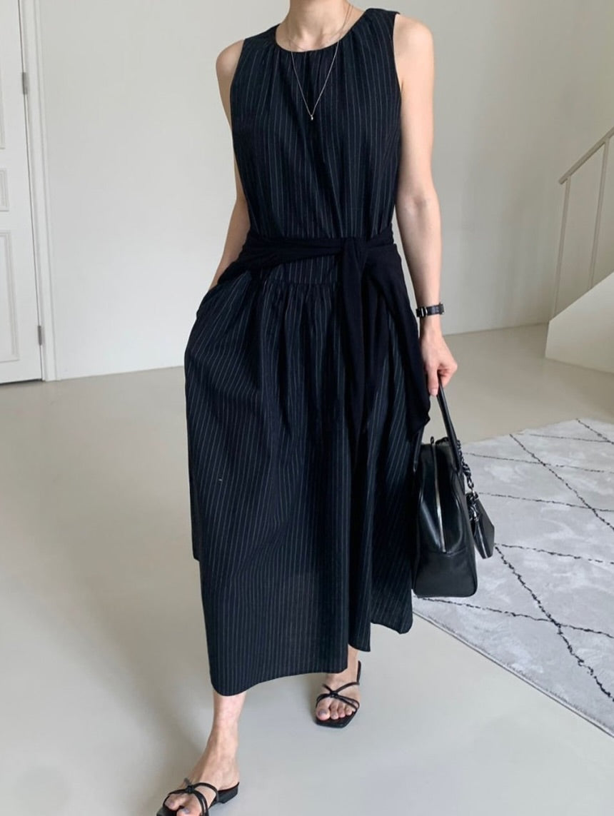 maison striped dress