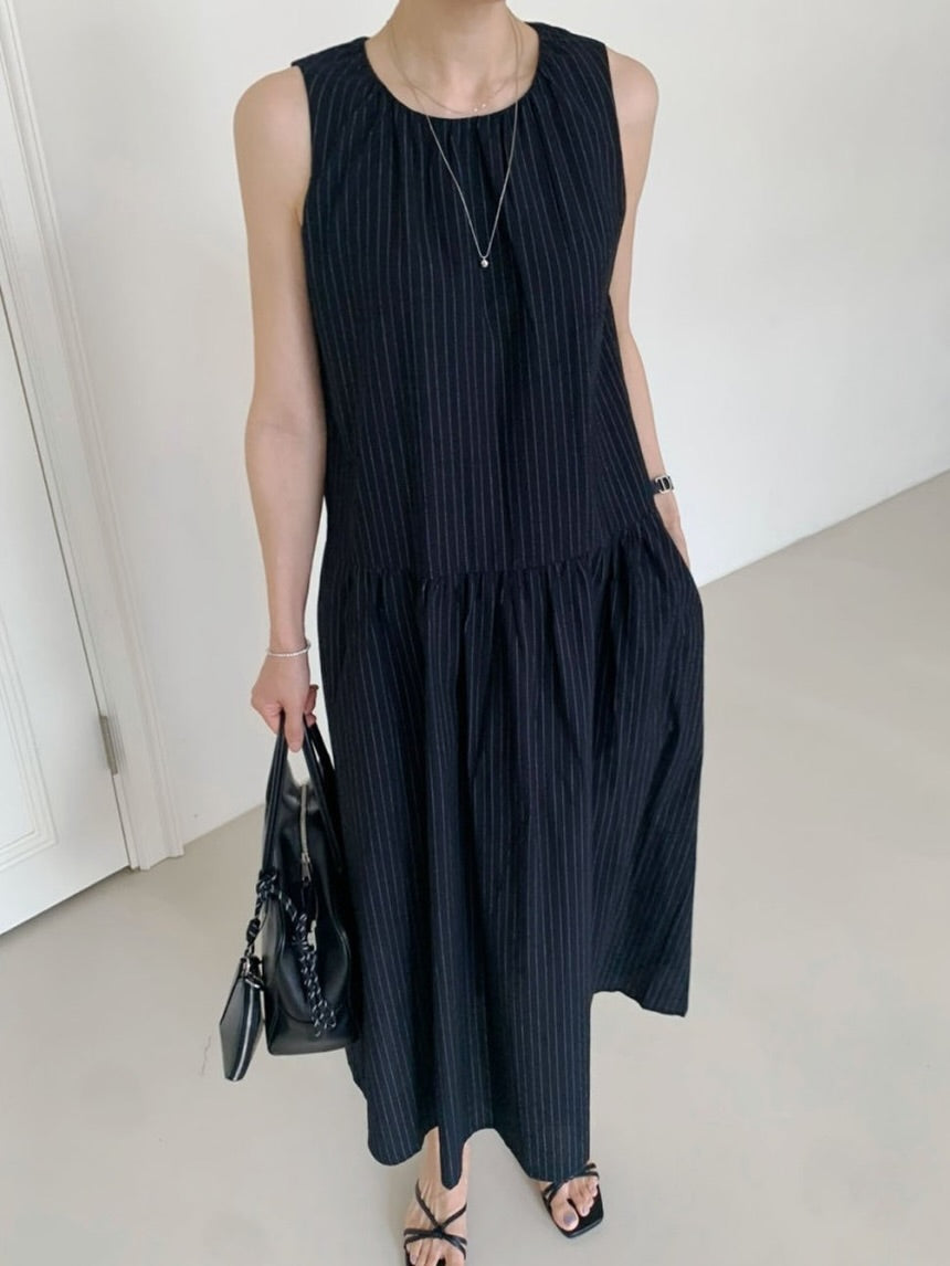 maison striped dress