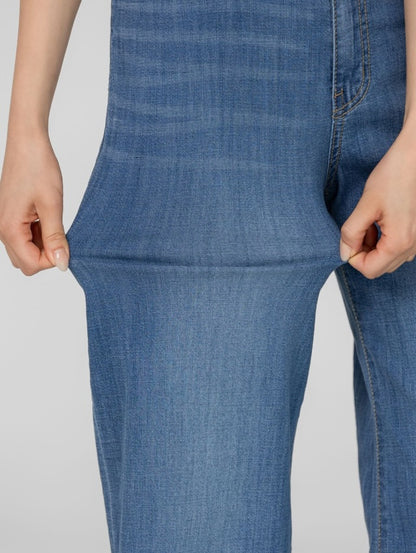 linen denim banding pants