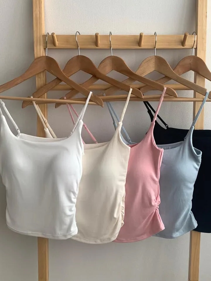soft shirring bra top (pre-order)