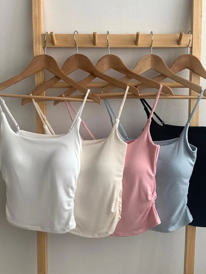 soft shirring bra top (pre-order)