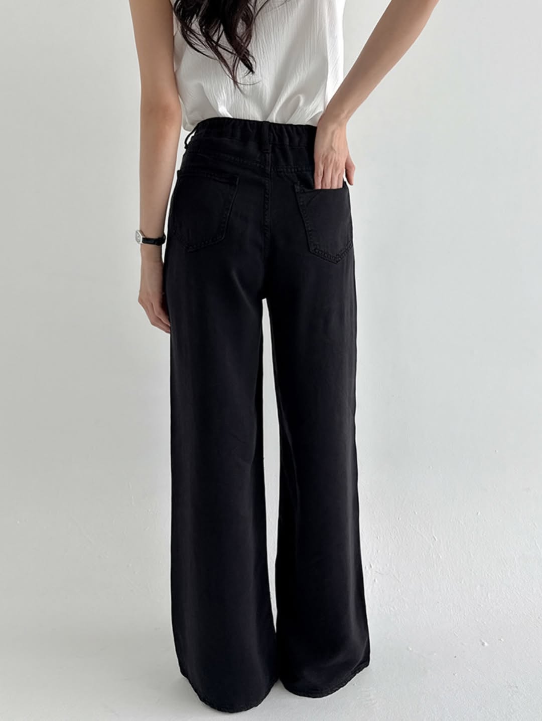 tencel soft denim pants