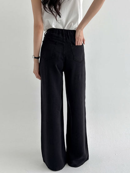 tencel soft denim pants