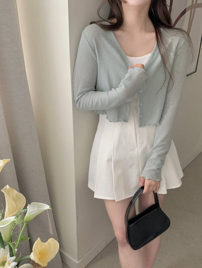 aura linen cardigan (pre-order)