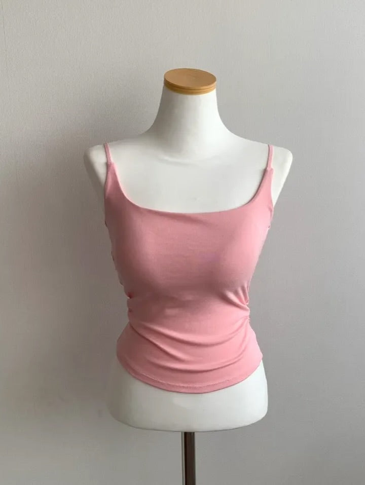 soft shirring bra top (pre-order)