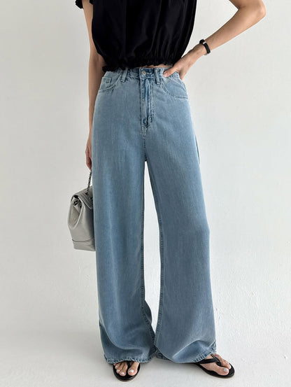 tencel soft denim pants