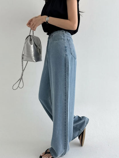 tencel soft denim pants
